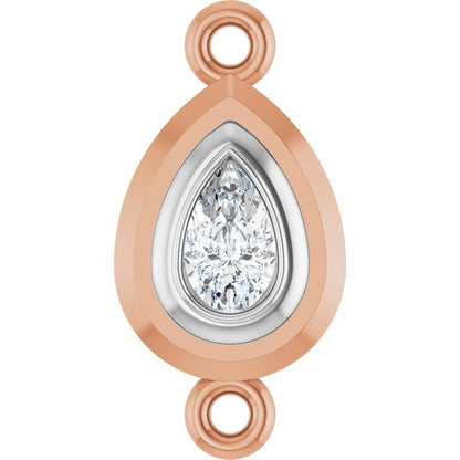 1/5 CT Lab-Grown Diamond Link, 7.6 mm x 15.1 mm