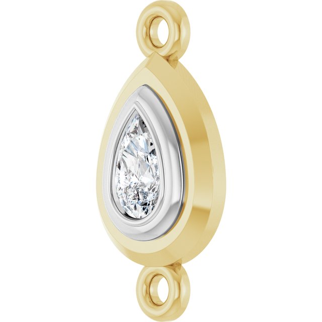1/5 CT Lab-Grown Diamond Link, 7.6 mm x 15.1 mm