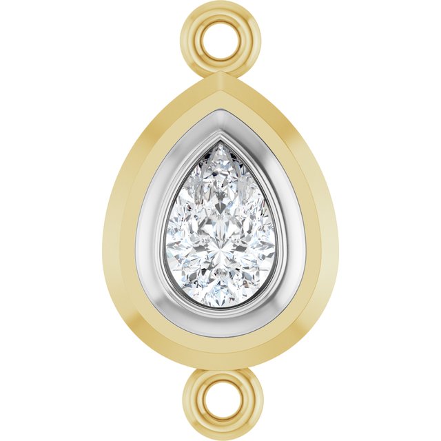 3/8 CT Lab-Grown Diamond Link, 8.7 mm x 16.2 mm