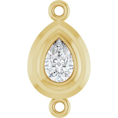 3/8 CT Lab-Grown Diamond Link, 8.7 mm x 16.2 mm
