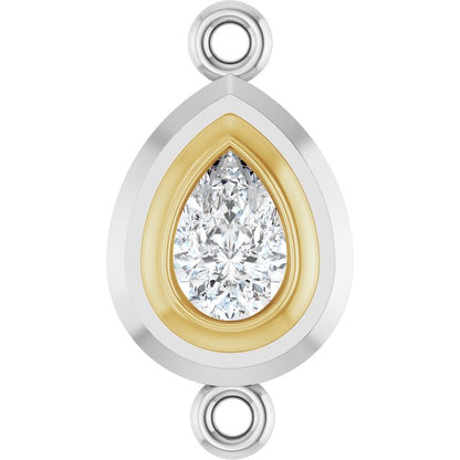 3/8 CT Lab-Grown Diamond Link, 8.7 mm x 16.2 mm