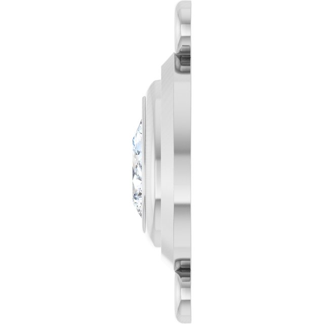 3/8 CT Natural Diamond Link, 8.7 mm x 16.2 mm