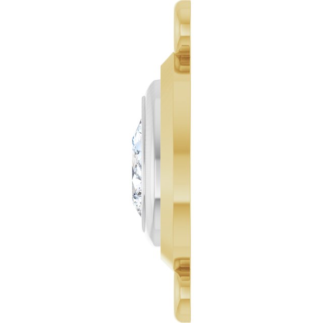 3/8 CT Lab-Grown Diamond Link, 8.7 mm x 16.2 mm