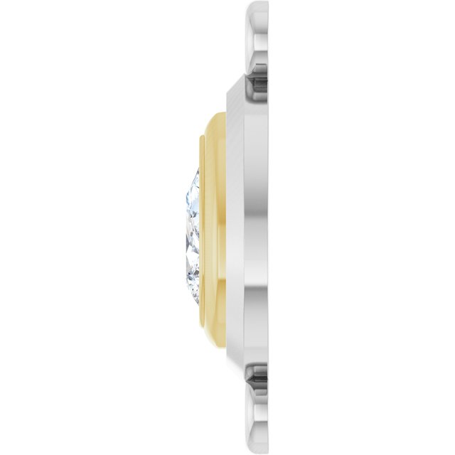 3/8 CT Lab-Grown Diamond Link, 8.7 mm x 16.2 mm