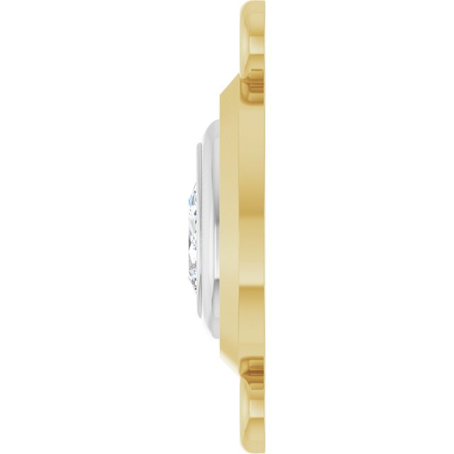 1/5 CT Lab-Grown Diamond Link, 7.6 mm x 15.1 mm