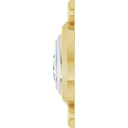 1/5 CT Lab-Grown Diamond Link, 7.6 mm x 15.1 mm