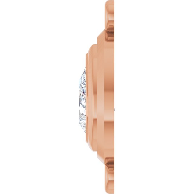1/2 CT Natural Diamond Link, 9.8 mm x 17.2 mm