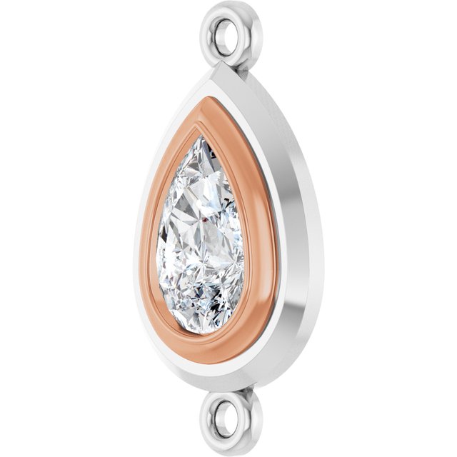 3/4 CT Lab-Grown Diamond Link, 9.8 mm x 18.3 mm