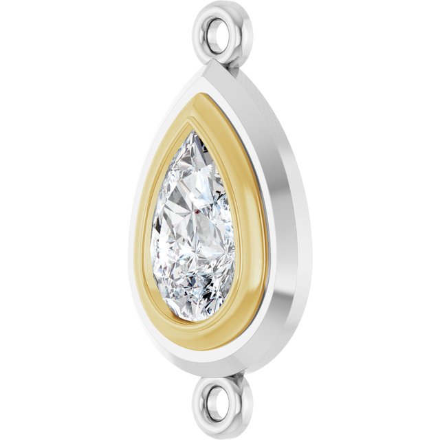 3/4 CT Lab-Grown Diamond Link, 9.8 mm x 18.3 mm