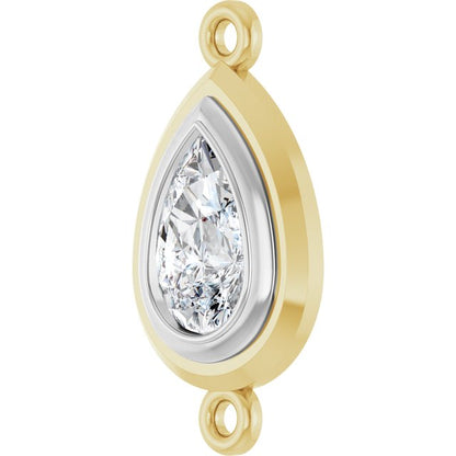 3/4 CT Lab-Grown Diamond Link, 9.8 mm x 18.3 mm
