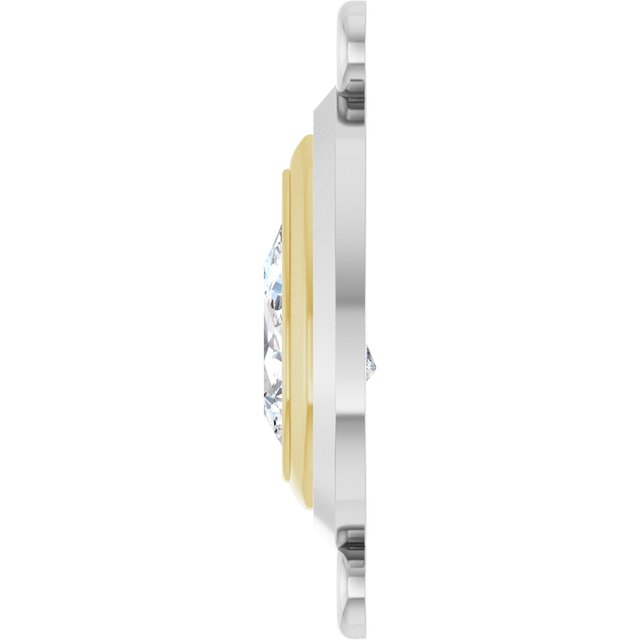 3/4 CT Lab-Grown Diamond Link, 9.8 mm x 18.3 mm