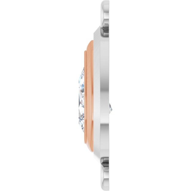 3/4 CT Lab-Grown Diamond Link, 9.8 mm x 18.3 mm