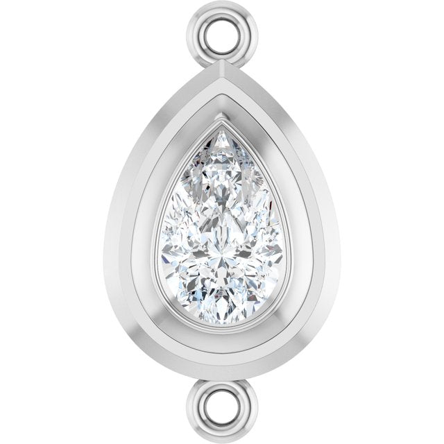 3/4 CT Lab-Grown Diamond Link, 9.8 mm x 18.3 mm