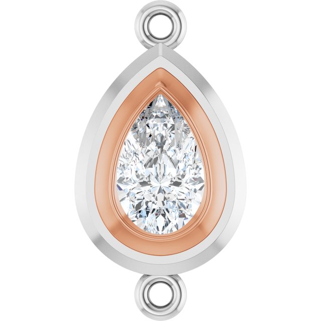 3/4 CT Lab-Grown Diamond Link, 9.8 mm x 18.3 mm