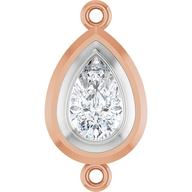 3/4 CT Lab-Grown Diamond Link, 9.8 mm x 18.3 mm