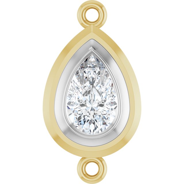 3/4 CT Lab-Grown Diamond Link, 9.8 mm x 18.3 mm