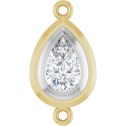 3/4 CT Lab-Grown Diamond Link, 9.8 mm x 18.3 mm