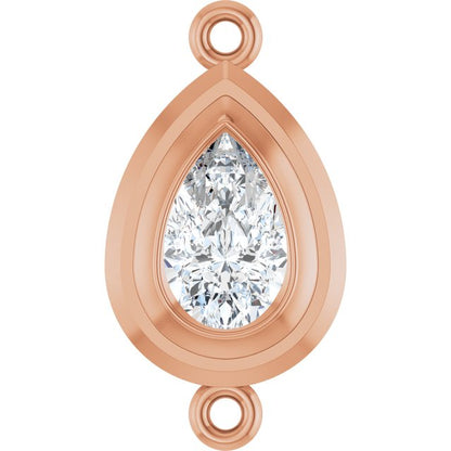 3/4 CT Lab-Grown Diamond Link, 9.8 mm x 18.3 mm