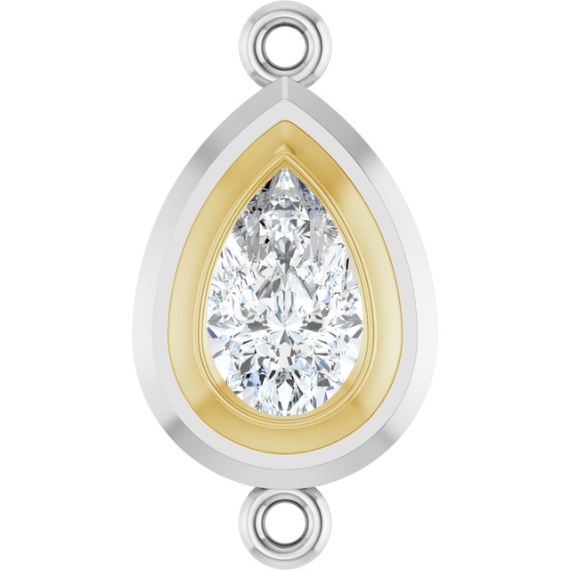 3/4 CT Lab-Grown Diamond Link, 9.8 mm x 18.3 mm