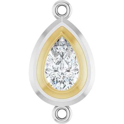 3/4 CT Lab-Grown Diamond Link, 9.8 mm x 18.3 mm