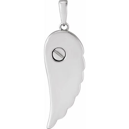 Angel Wing Ash Holder Pendant