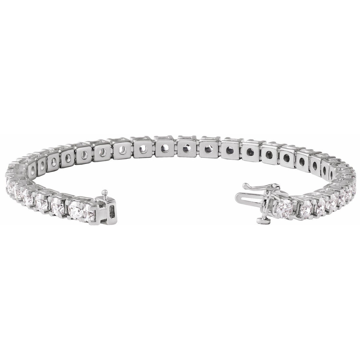 9 CTW Lab-Grown Diamond Line 7 1/4" Bracelet