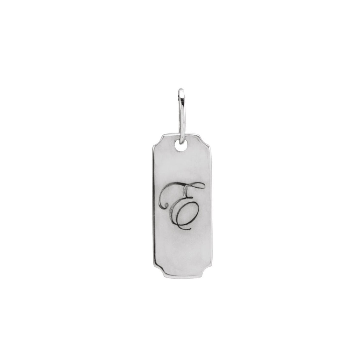 Engravable Dog Tag Pendant, 15.9 x 5 mm