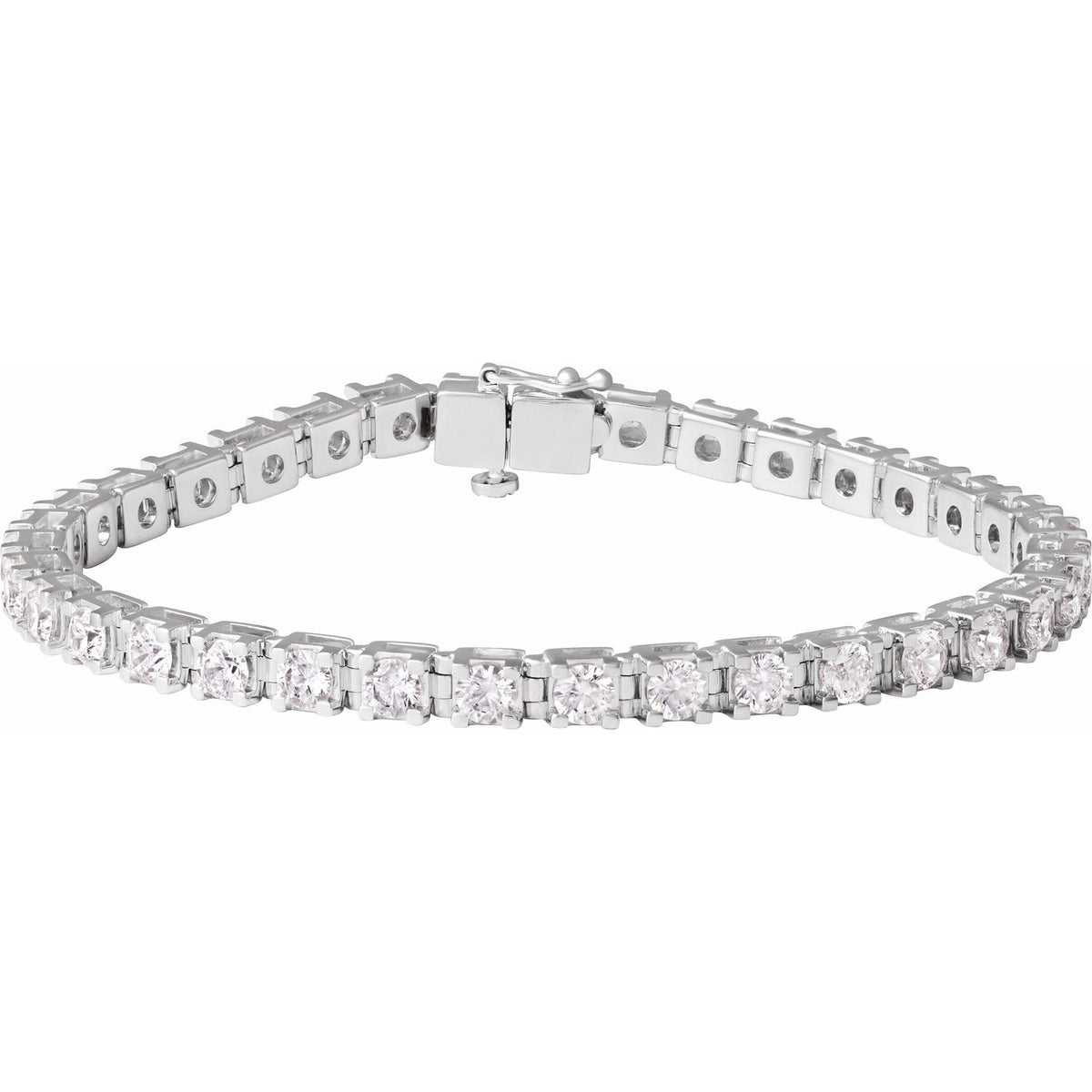 7 CTW Lab-Grown Diamond Line 7 1/4" Bracelet