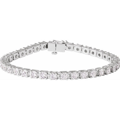 7 CTW Lab-Grown Diamond Line 7 1/4" Bracelet