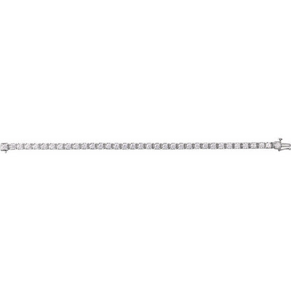 7 CTW Lab-Grown Diamond Line 7 1/4" Bracelet