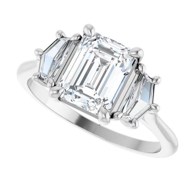 2 1/5 CTW Lab-Grown Diamond Three-Stone Engagement Ring