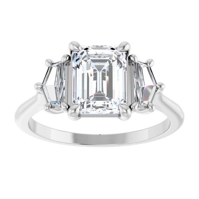 2 1/5 CTW Lab-Grown Diamond Three-Stone Engagement Ring