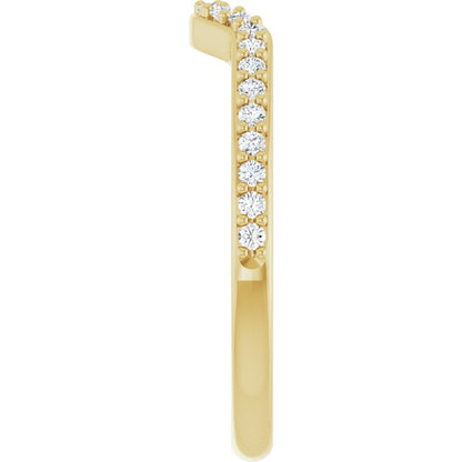 1/5 CTW Natural Diamond Matching Band, 4 mm