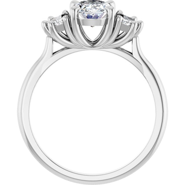 1 3/8 CTW Lab-Grown Diamond Three-Stone Engagement Ring