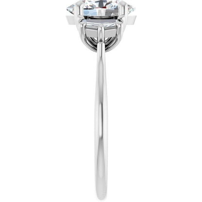 1 3/4 CTW Lab-Grown Diamond Three-Stone Engagement Ring