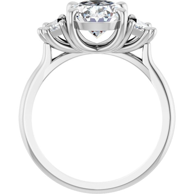2 1/2 CTW Lab-Grown Diamond Three-Stone Engagement Ring