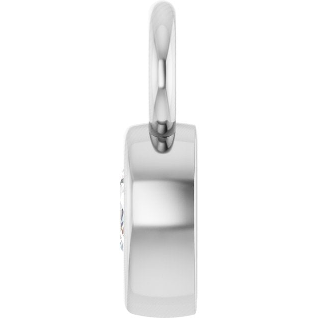 1/5 CT Lab-Grown Diamond Hoop Dangle, 6.17 mm x 11.7 mm
