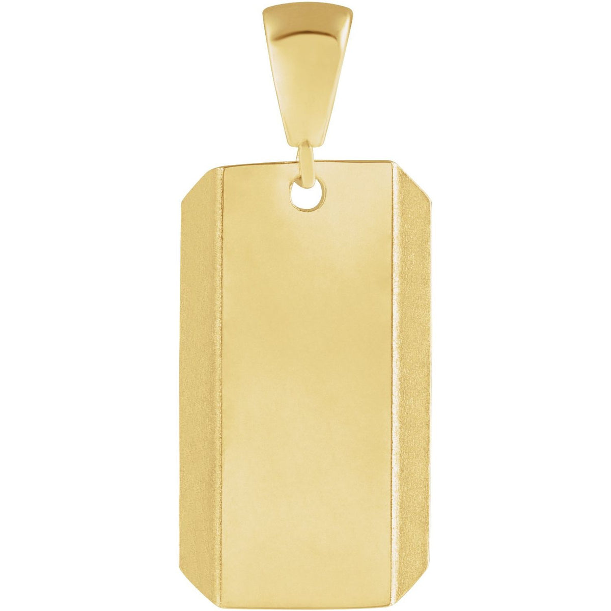 Engravable Dog Tag Pendant, 26.5 x 11 mm