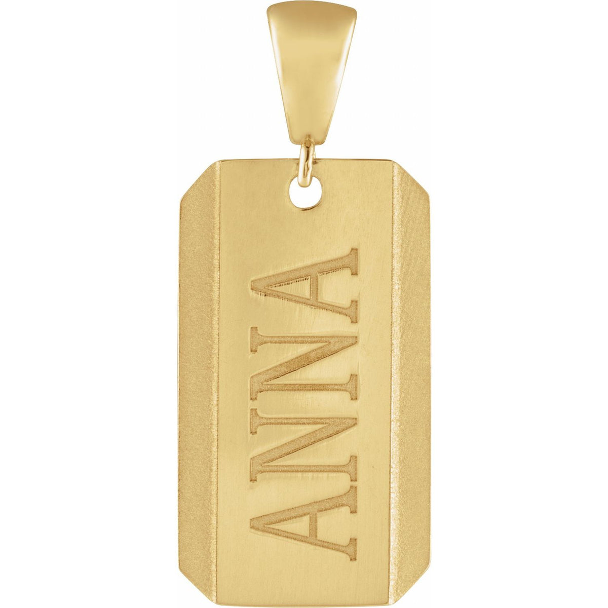 Engravable Dog Tag Pendant, 26.5 x 11 mm