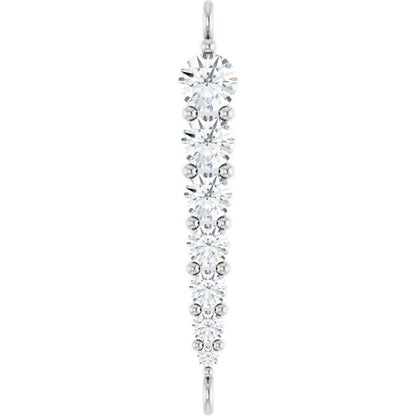 1/4 CTW Lab-Grown Diamond Graduated LInk