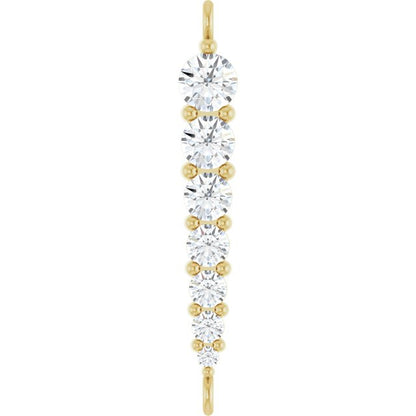 1/4 CTW Lab-Grown Diamond Graduated LInk