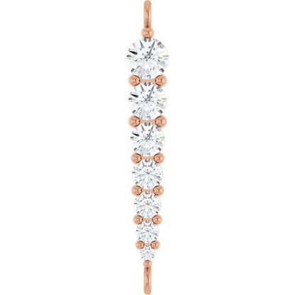 1/4 CTW Natural Diamond Graduated LInk