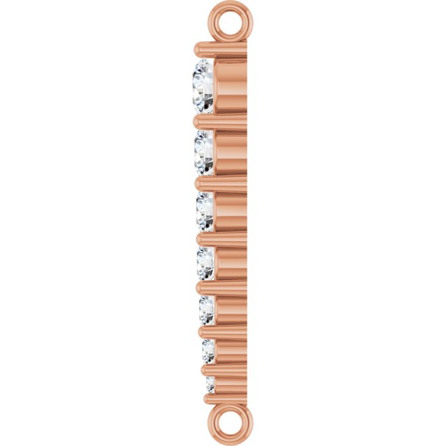 1/4 CTW Natural Diamond Graduated LInk