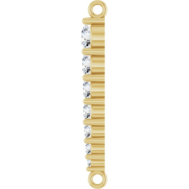 1/4 CTW Natural Diamond Graduated LInk