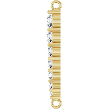 1/4 CTW Natural Diamond Graduated LInk