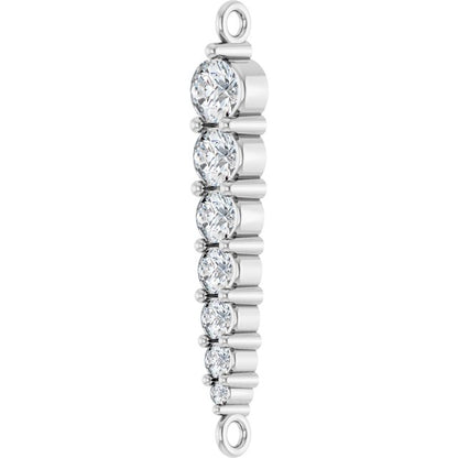 1/4 CTW Lab-Grown Diamond Graduated LInk