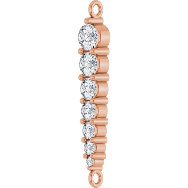 1/4 CTW Natural Diamond Graduated LInk
