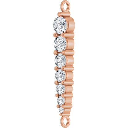 1/4 CTW Natural Diamond Graduated LInk