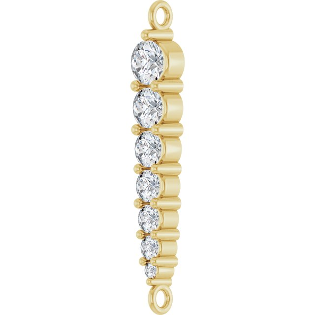 1/4 CTW Lab-Grown Diamond Graduated LInk