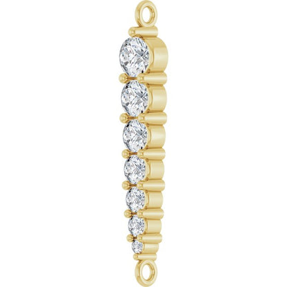 1/4 CTW Lab-Grown Diamond Graduated LInk